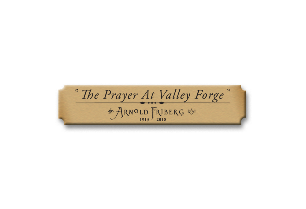 The Prayer at Valley Forge - 20x32 - Unstretched Canvas Giclée